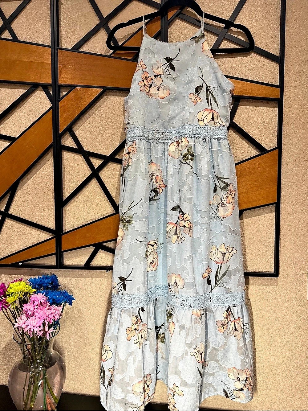 Floral Maxi Dress in Blue